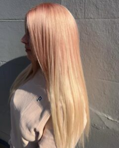 peachy hair colour saffron walden